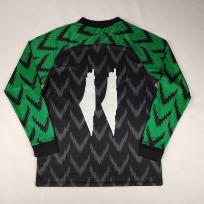 Alternative view of Palestinian 2024-25 Long Sleeve Alternating Black-Green Jersey