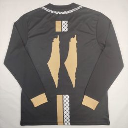 Palestinian 24/25 Long Sleeve Arabic Black Gold Special Jersey