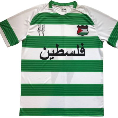 Palestinian 2024/25 Green White Stripe Jersey
