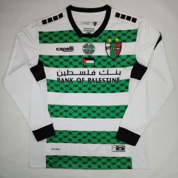 Palestine 2024-25 White And Green Long Sleeves Jersey