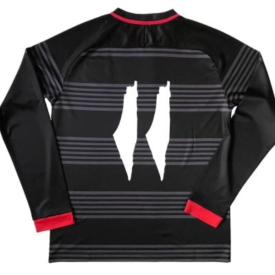 Alternative view of Palestine Long-Sleeved 2023-24 Black And Gray Jersey