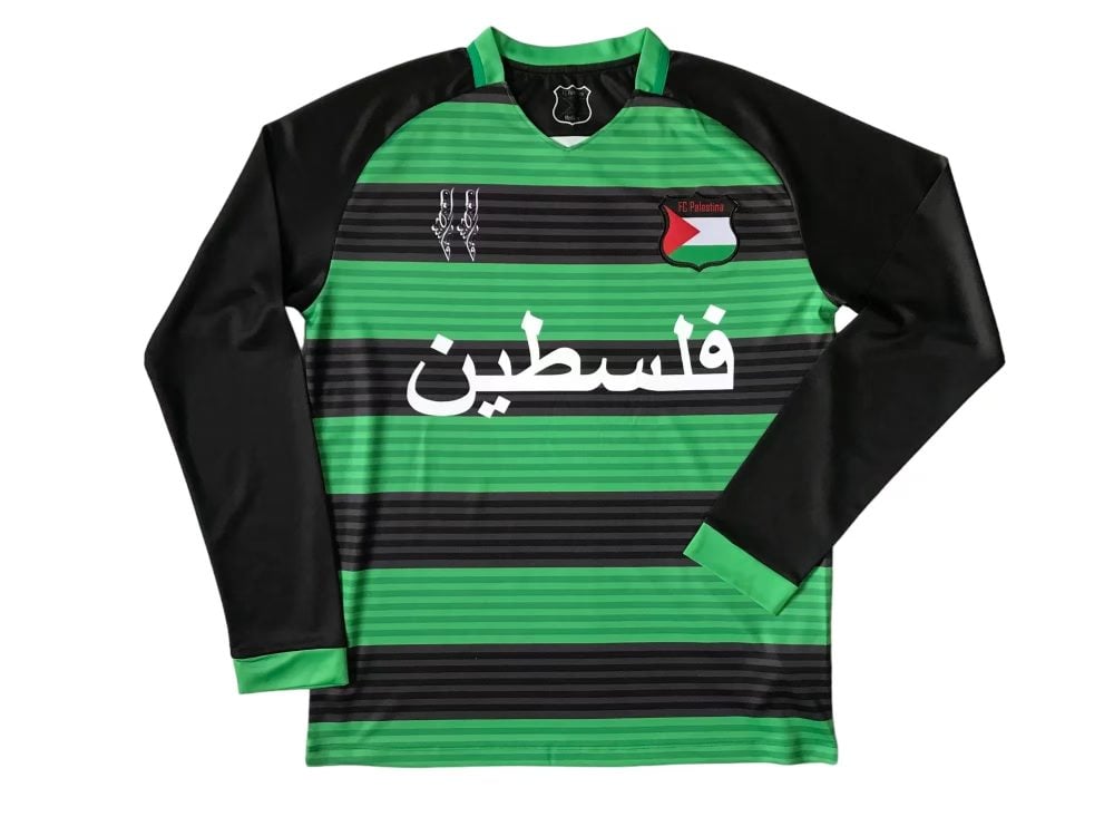 Palestine 2024/25 Black Green Ring Long Sleeve Jersey
