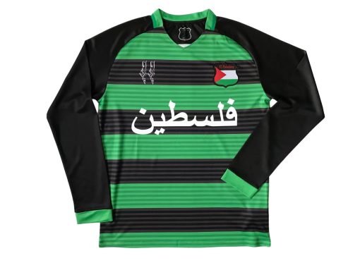 Palestine 2024/25 Black Green Ring Long Sleeve Jersey