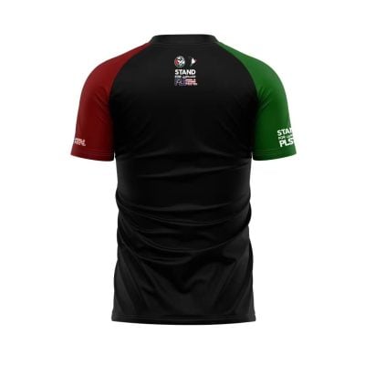 Alternative view of Palestine 2024 Retro Black Jersey