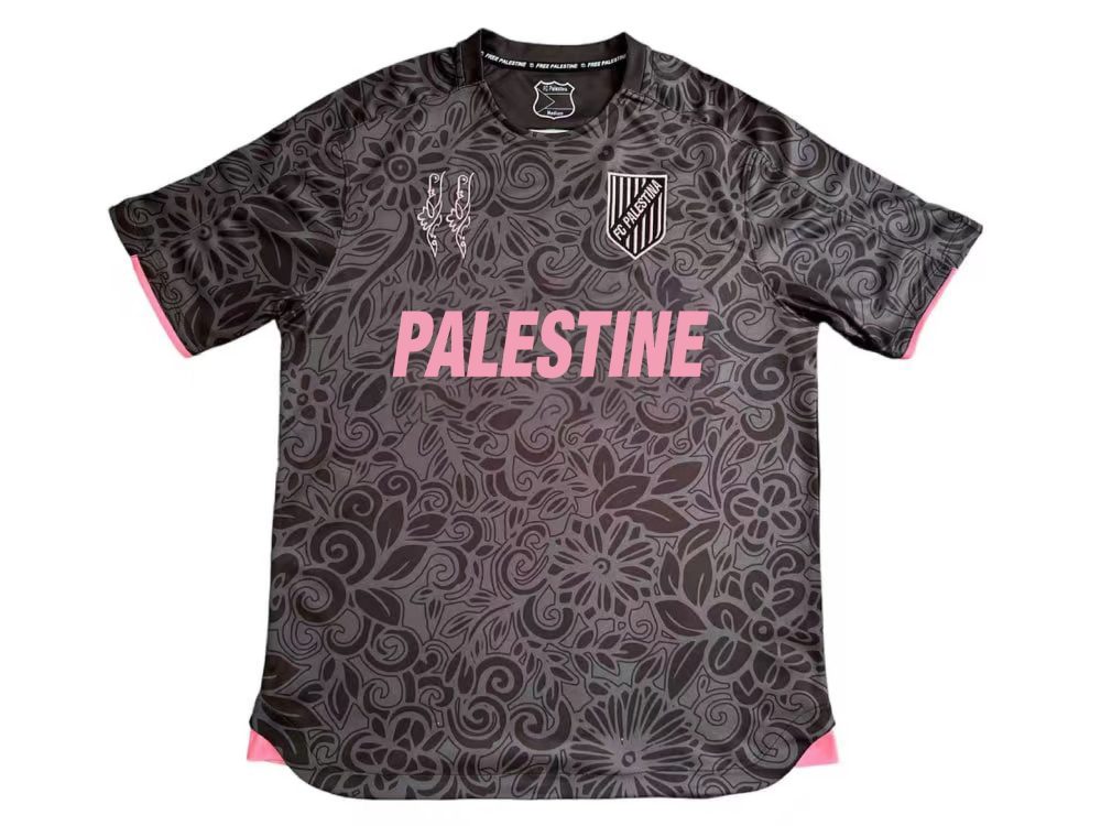 Palestine 2023/24 Camouflage Gray Black Jersey