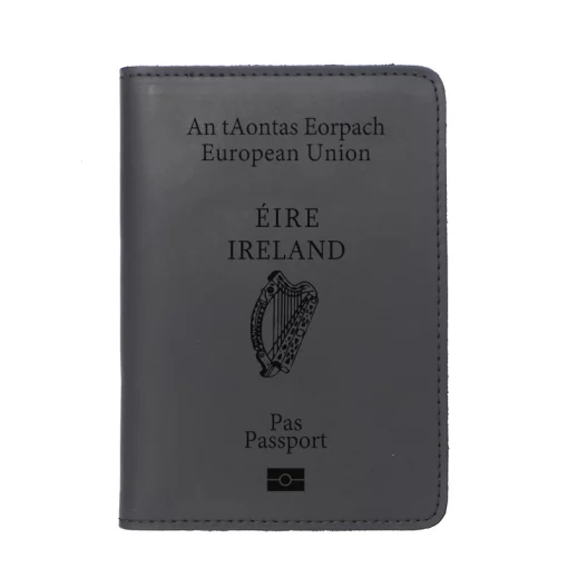 Handmade Irish Passport Cover – Éire Ireland Leather Travel Wallet - Image 4