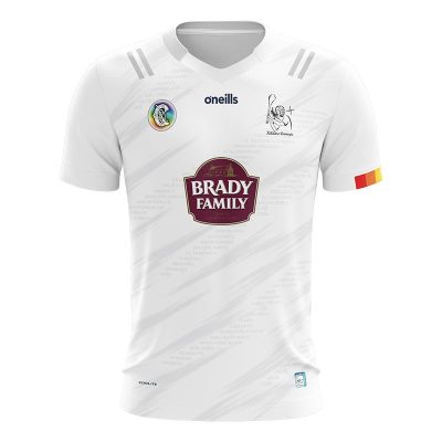 Kildare Home Jersey 2023 Kildare Camogie Women's Fit 2 Stripe Home Jersey 2023