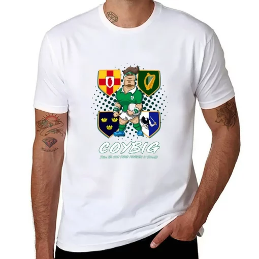 Irish Rugby , Irfu, Rugby Ireland, Leinster, Munster, Ulster Printed T-shirt - Image 3