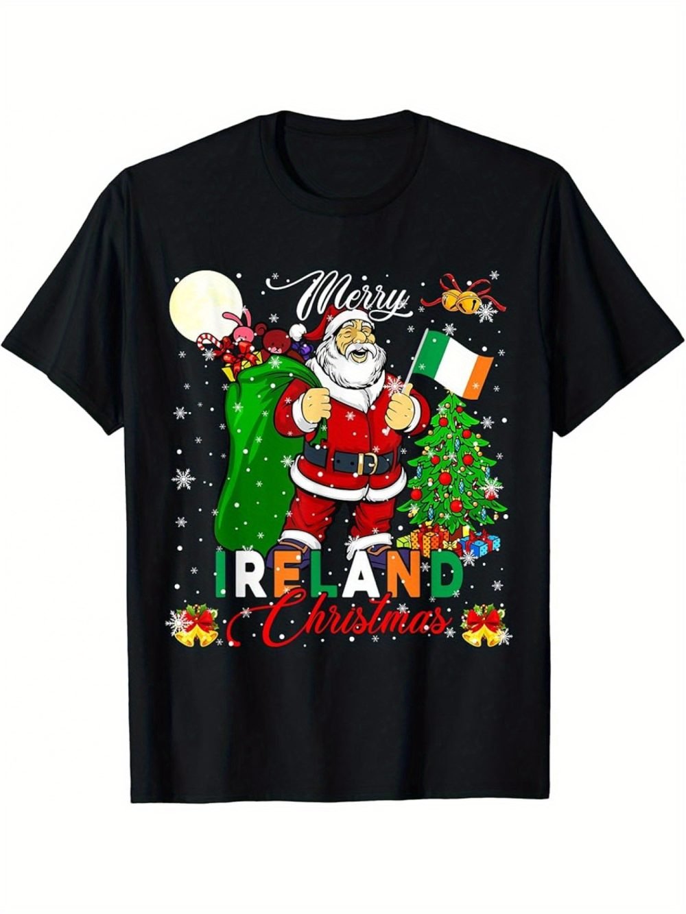 Santa Ireland T-Shirt – Merry Christmas Irish Gift Tee
