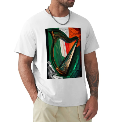 Irish Harp Tricolor Flag T-shirt