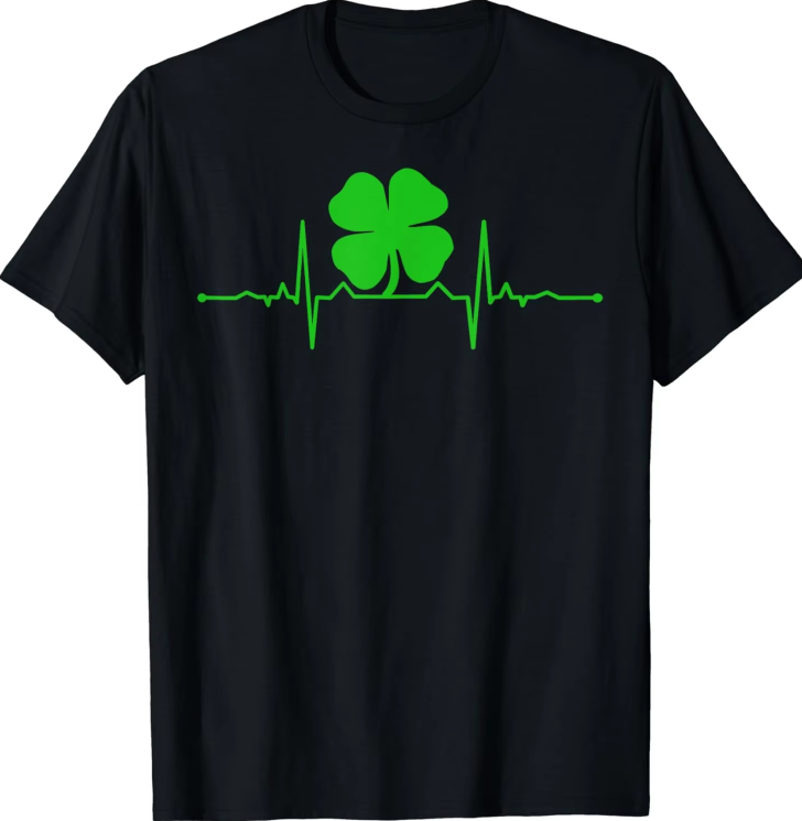 Irish Heartbeat Clover T-shirt