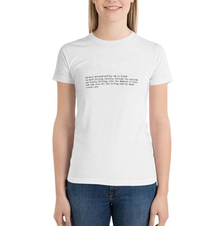 James Joyce the Dead Quote T-shirt