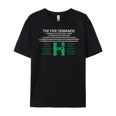 Alternative view of Bobby Sands Hunger Strike 5 Demands T-shirt