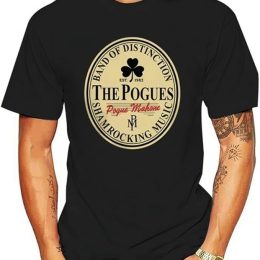 The Pogues Shamrocking Music Graphic T-shirt