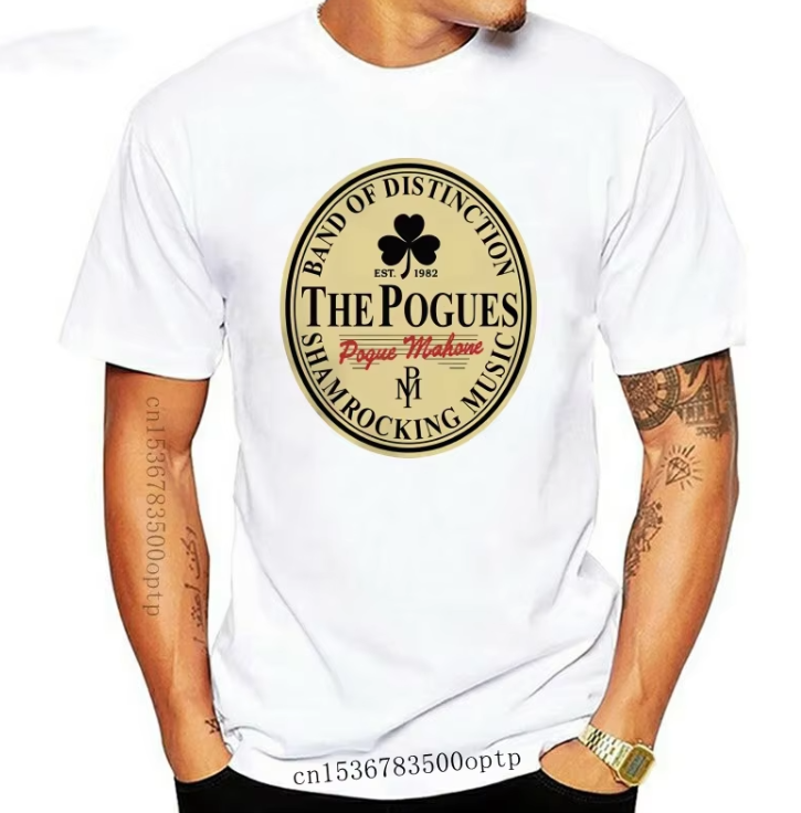 The Pogues Shamrocking Music Graphic T-shirt