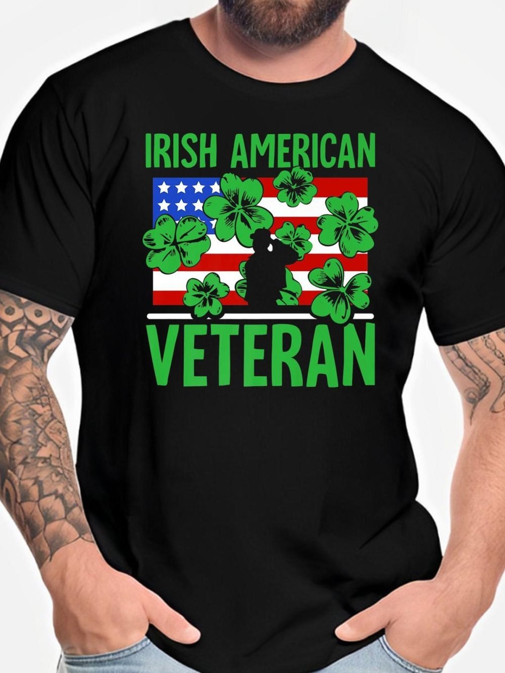 Irish American Veteran T-Shirt