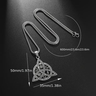 A Gorgeous Religious Mystic Star And Moon Necklace