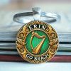 Vintage Irish Gaelic Harp Keychain