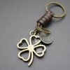 Men’s Lucky Four-Leaf Clover Key Ring