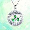 Fashionable and exquisite clover round necklace