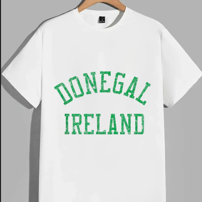 Donegal Ireland Distressed Green Graphic T-Shirt
