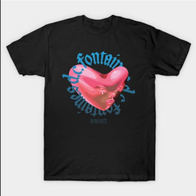 Fontaines DC Romance-Inspired Men's Black T-Shirt