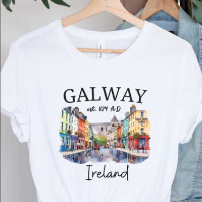 Galway Ireland-Cotton Unisex Crewneck T-Shirt
