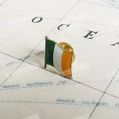 Ireland National Flag Enamel Badge Brooch