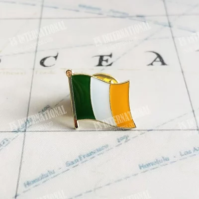 Ireland National Flag Enamel Badge Brooch