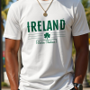 Mens Casual Ireland Shamrock Graphic T-Shirt