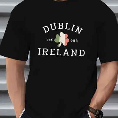 Men's Dublin Ireland Graphic Crew Neck T-shirt