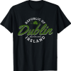 Republic of Dublin Ireland Shamrock Graphic T-shirt