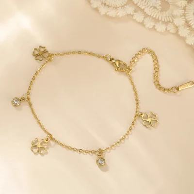 Dawapara Good Luck Shamrock Bracelet