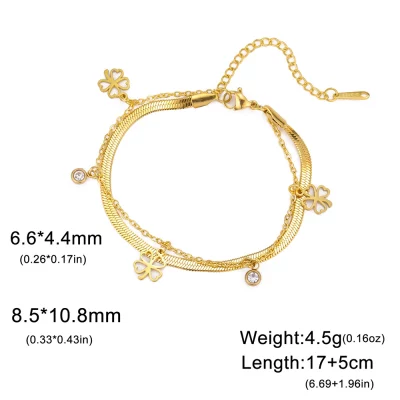 Dawapara Good Luck Shamrock Bracelet