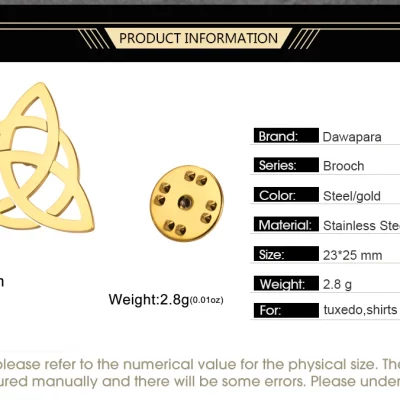 Dawapara Vintage Triquetra Brooch