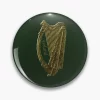 Golden Irish Celtic Harp Lapel Pin