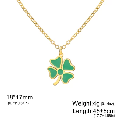 Vassago Four Leaf Clover Necklace