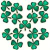 Stylish Lucky Green Shamrock Brooch