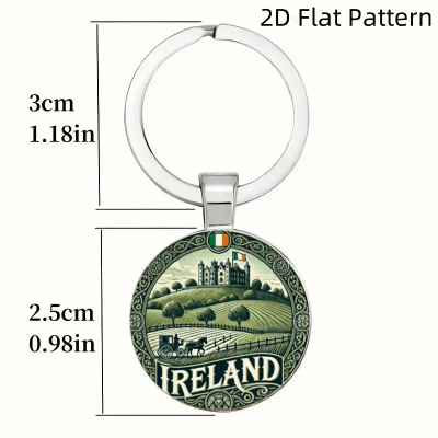 Vintage Irish Ranch Keychain