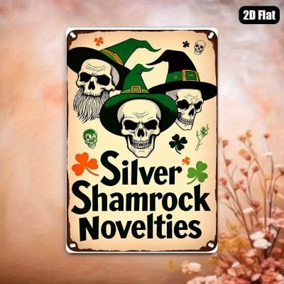 2D Flat Halloween & St. Patrick's Decor - Gothic Irish Wall Hanging