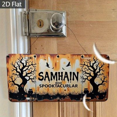 2D Flat Vintage Halloween Wall Decoration