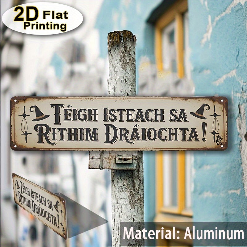 2D Flat Vintage Witch Hat Irish Wall Plaque Gothic Halloween Decor 2D Flat Vintage Witch Hat Irish Wall Plaque Gothic Halloween Decor