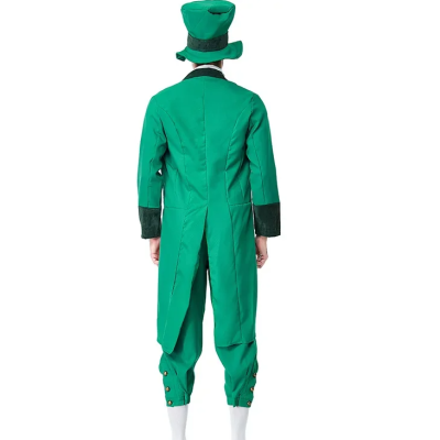 Adult St. Patrick’s Day Leprechaun Costume – Irish Goblin Fairy Cosplay Adult St. Patrick’s Day Leprechaun Costume