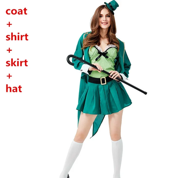 Adult St. Patrick’s Day Leprechaun Costume – Irish Fairy Goblin Cosplay ...