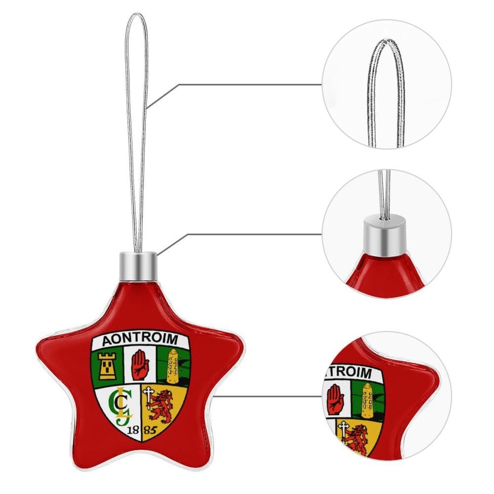 Antrim GAA Star-shaped Christmas Ornament