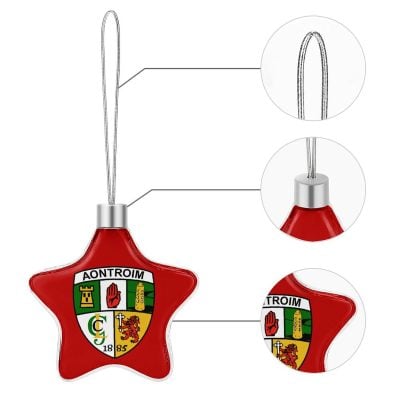 Antrim GAA Star-shaped Christmas Ornament