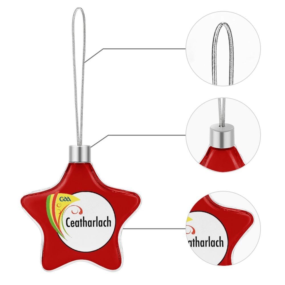 Carlow GAA Star-shaped Christmas Ornament
