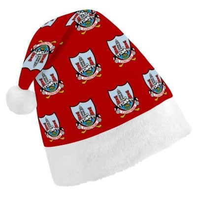 Cork GAA Irish Christmas Hat – County Crest Santa Hat