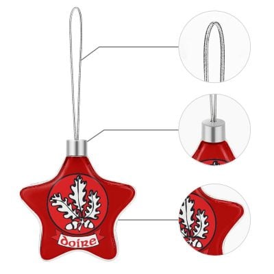 Derry GAA Star-shaped Christmas Ornament