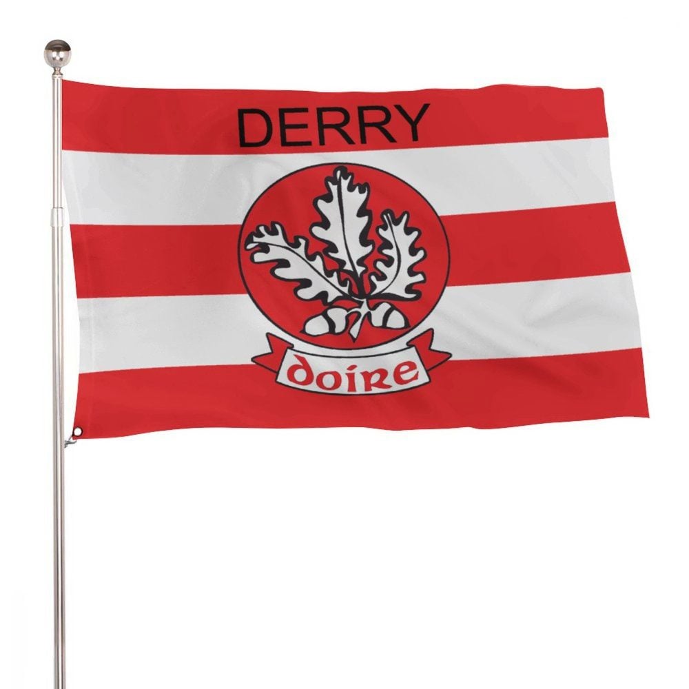 Derry GAA Flag – County Colours and Crest